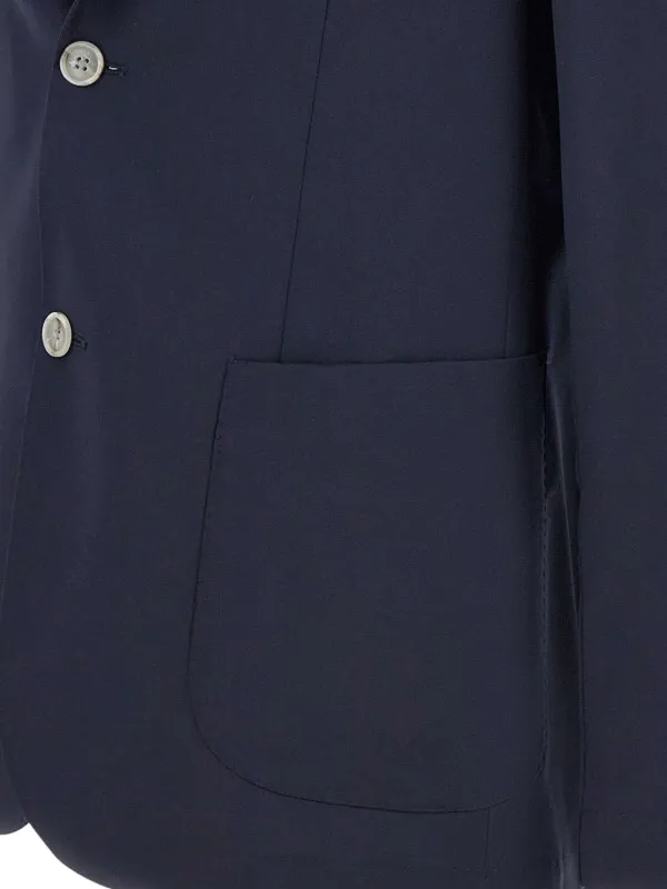 BARBA ネイビーウールジャケット Barba ウール ジャケット | ブルー | FARFETCH JP
