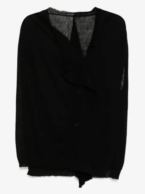 Yohji Yamamoto draped cardigan