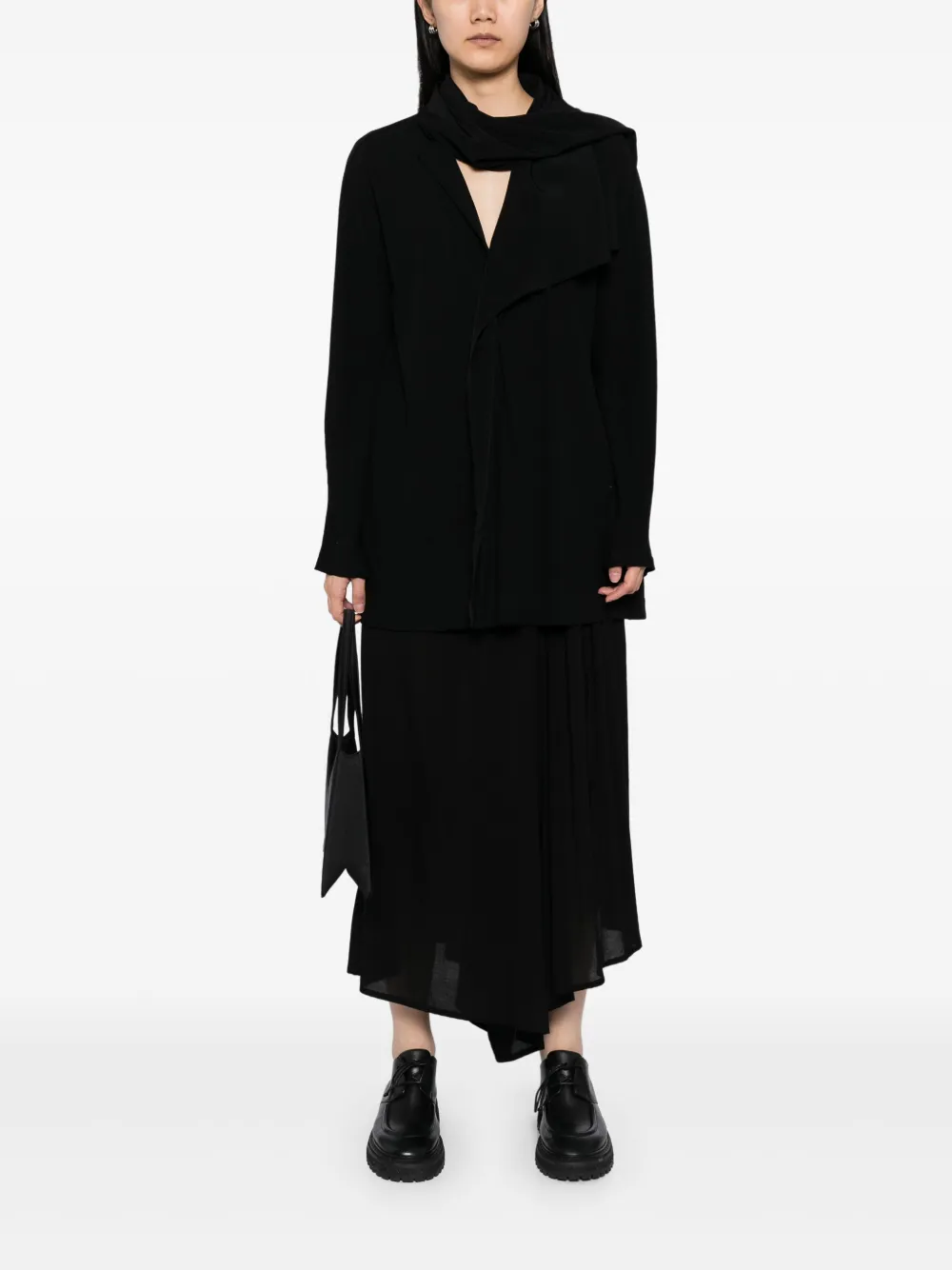 Yohji Yamamoto blazer con cuello de mascada | Blazers | Image 2