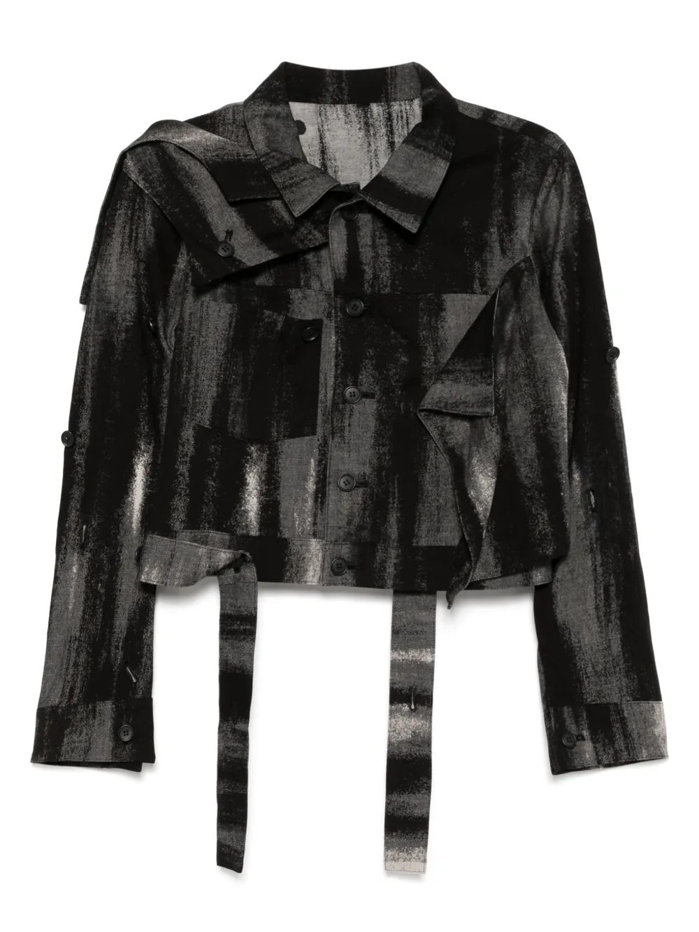 Limi Feu chamarra de mezclilla con botones | negro | Image 1