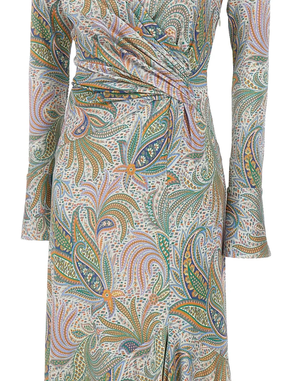 ETRO Midi-jurk met bloemenprint Groen