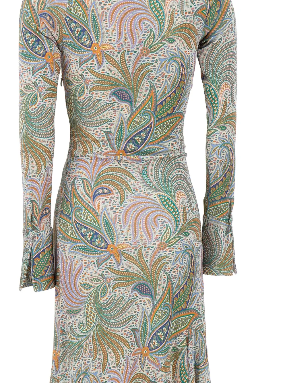 ETRO Midi-jurk met bloemenprint Groen