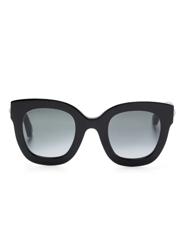 Gucci Pre-Owned Interlocking G Sunglasses Black FARFETCH UZ