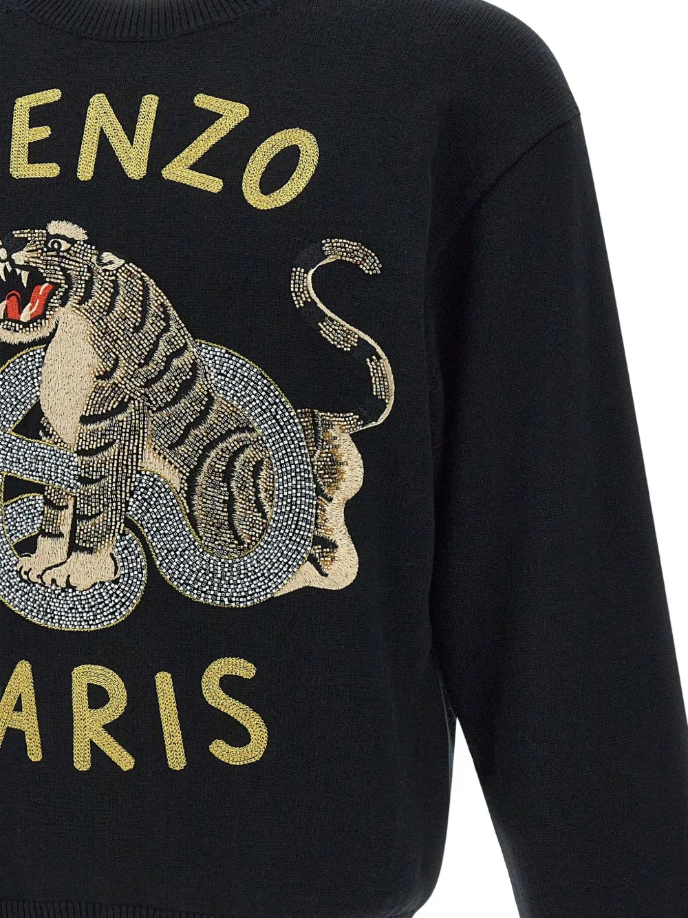 Kenzo Sweater met geborduurd logo Zwart