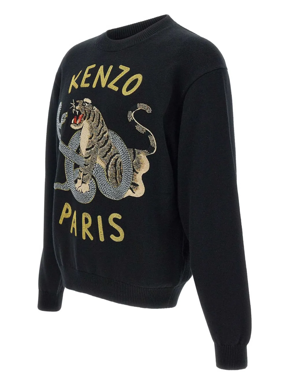 Kenzo Sweater met geborduurd logo Zwart