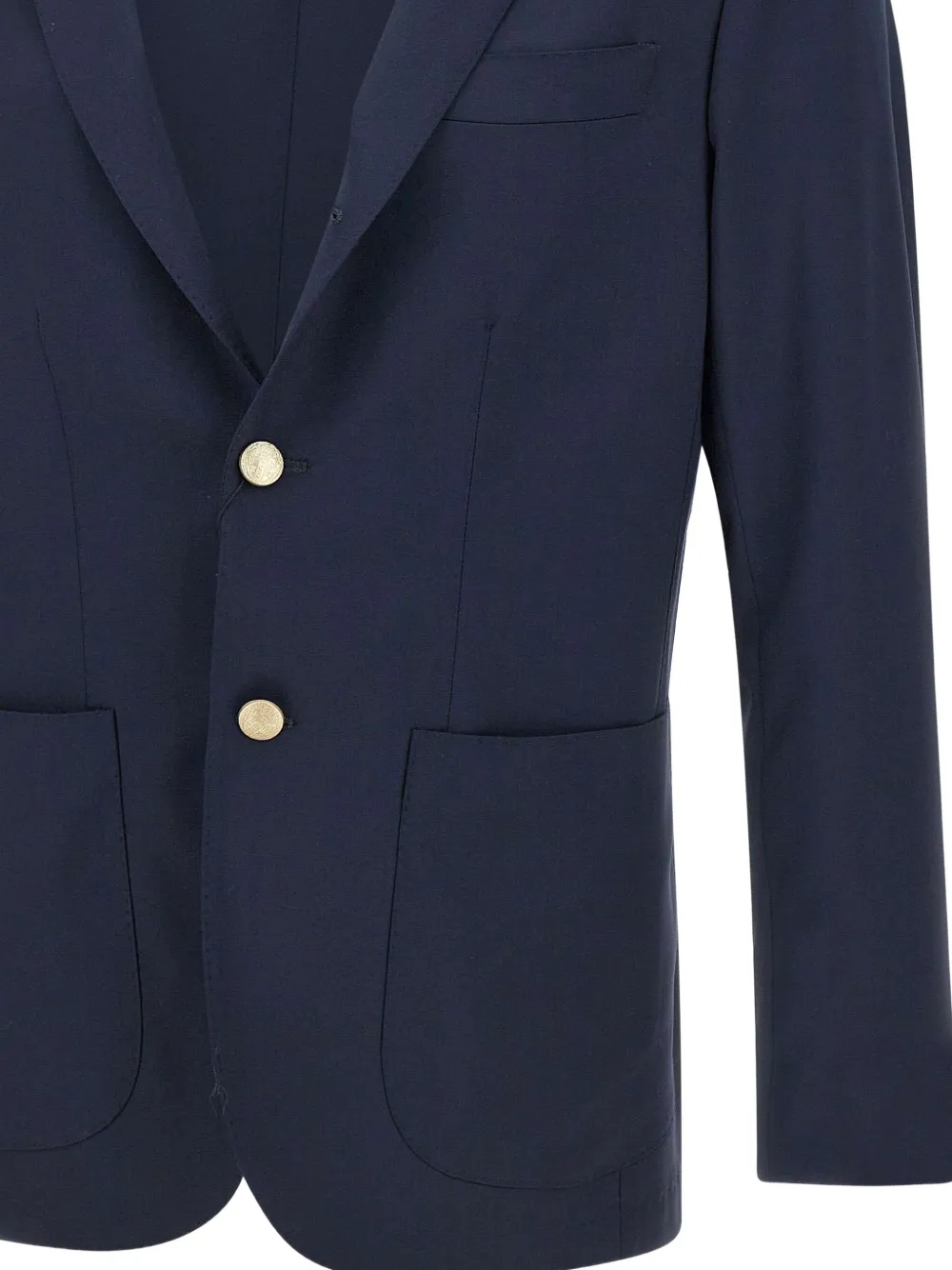 Barba Wollen blazer Blauw