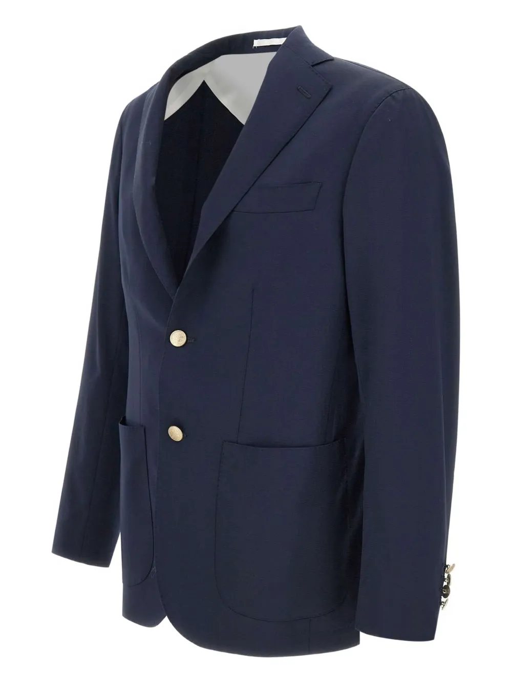 Barba Wollen blazer Blauw