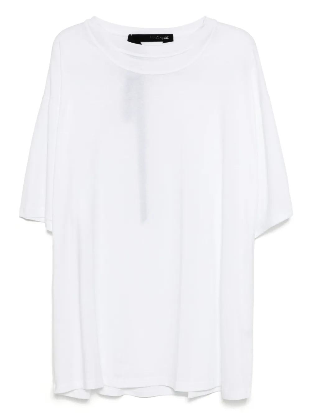 marina yee playera con doble cuello | blanco | Image 1