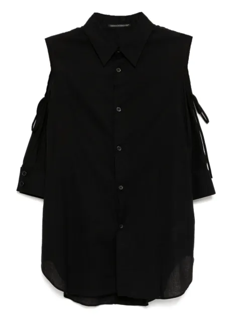 Yohji Yamamoto camisa con hombros asimétricos