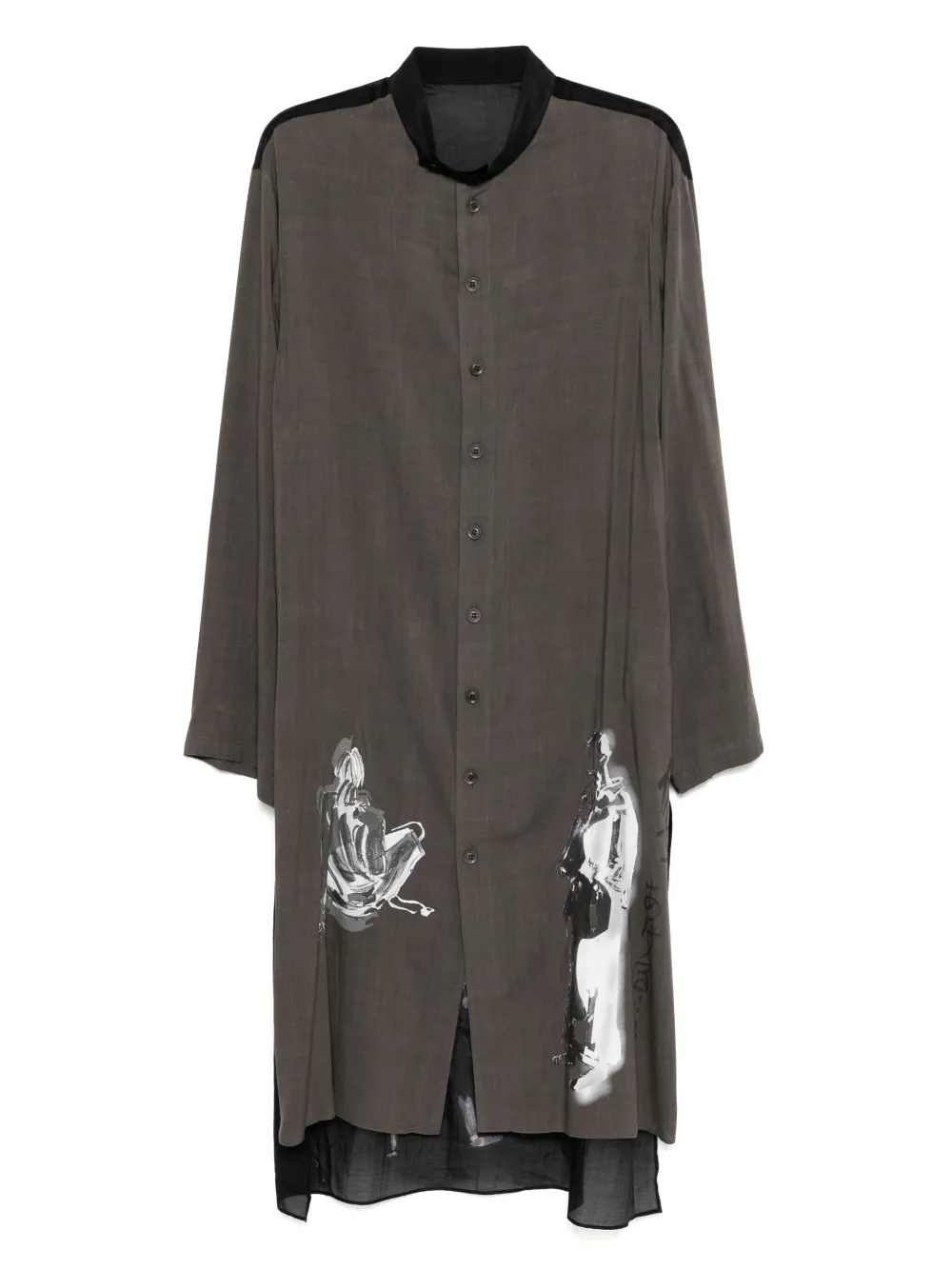 Yohji Yamamoto Message-print Shirt