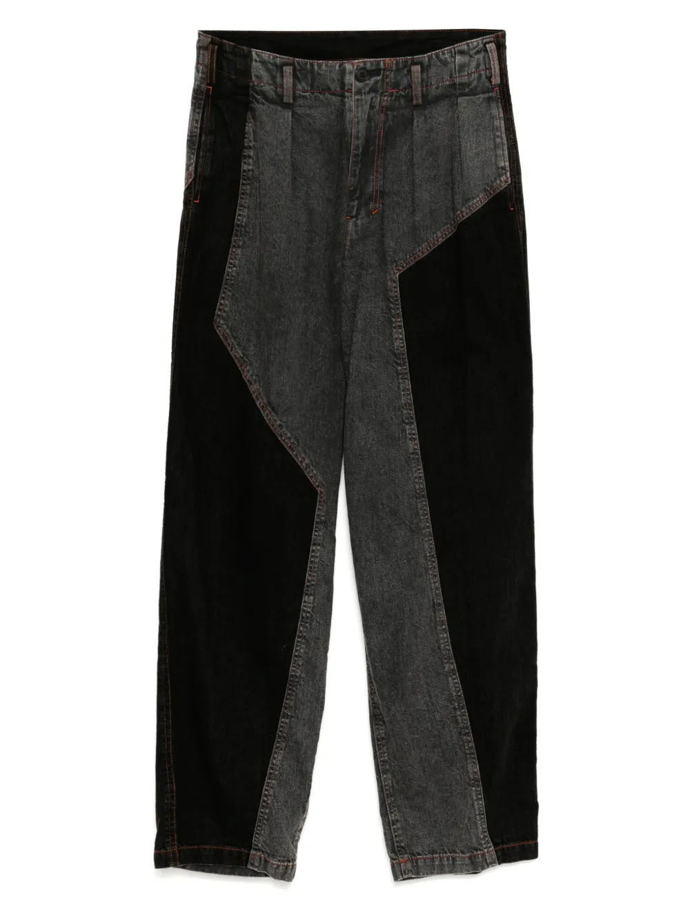 Limi Feu bleached panelled jeans | Grey | Image 1