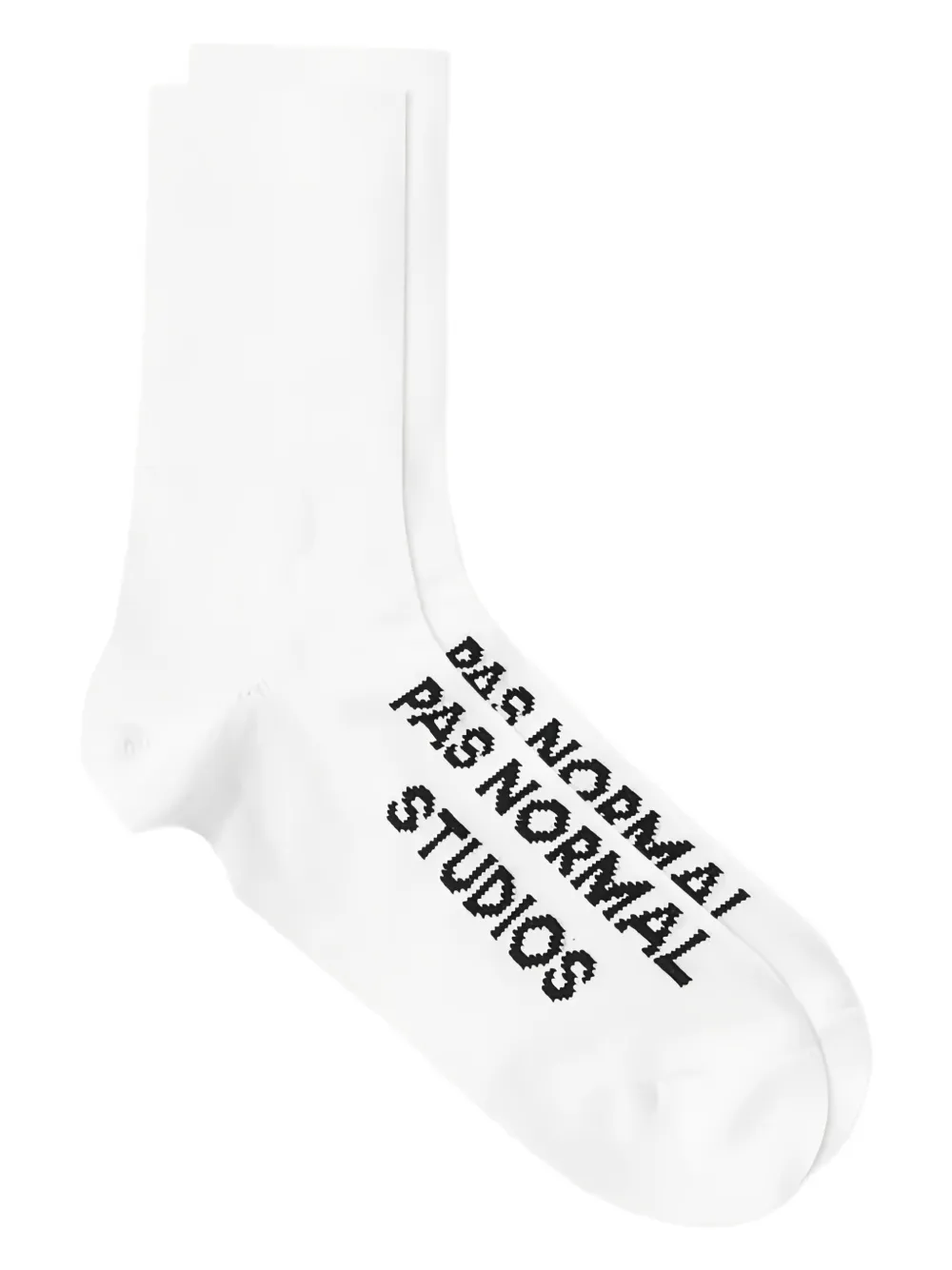 Pas Normal Studios calcetines con logo en intarsia | blanco | Image 1