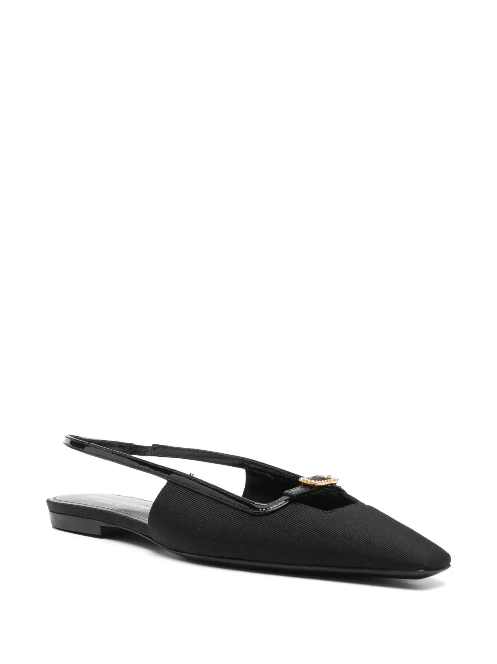 Saint Laurent Pre-Owned Slingback muiltjes - Zwart