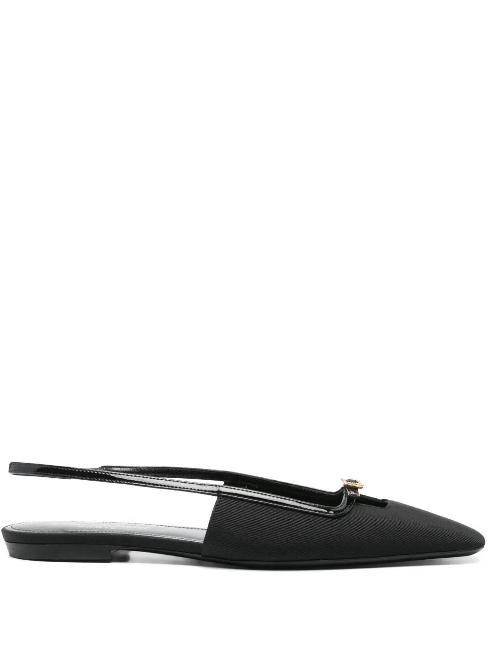 Pre-owned Saint Laurent Buckle-detail Slingback Mules