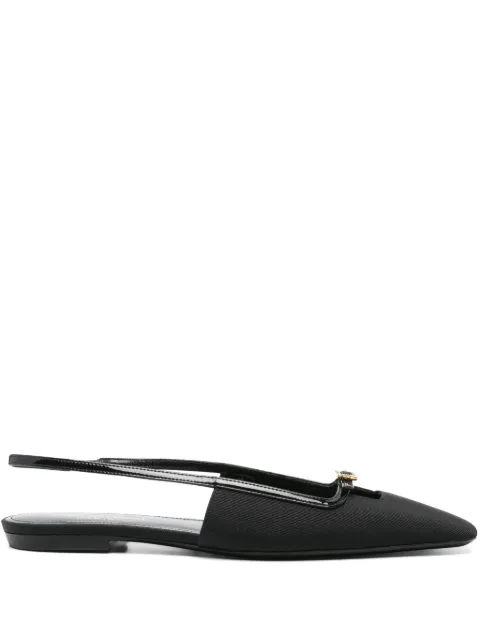 Saint Laurent Pre-Owned mules con detalle de hebilla y tira trasera