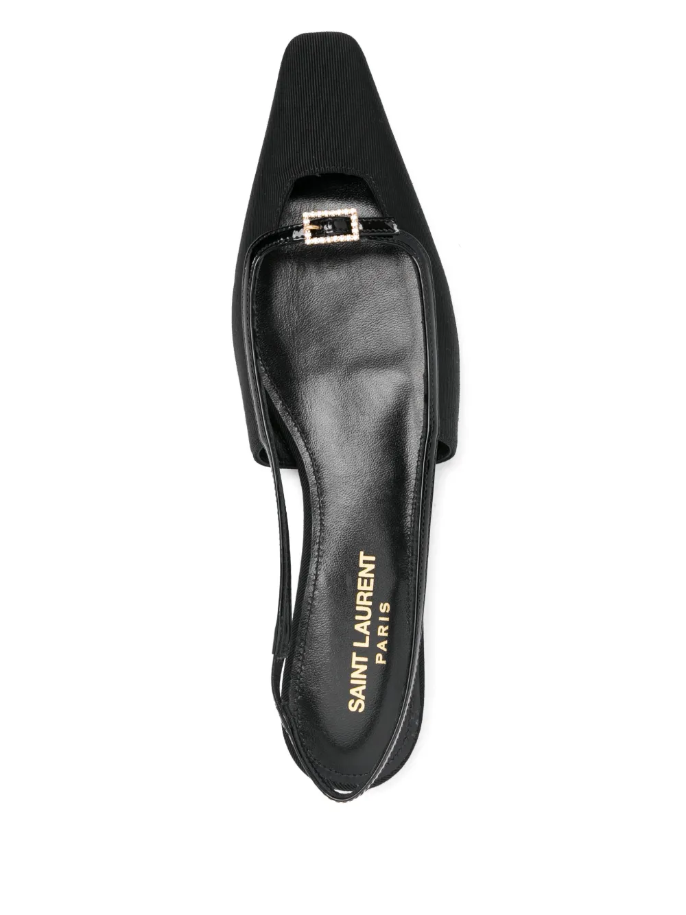 Pre-owned Saint Laurent Buckle-detail Slingback Mules