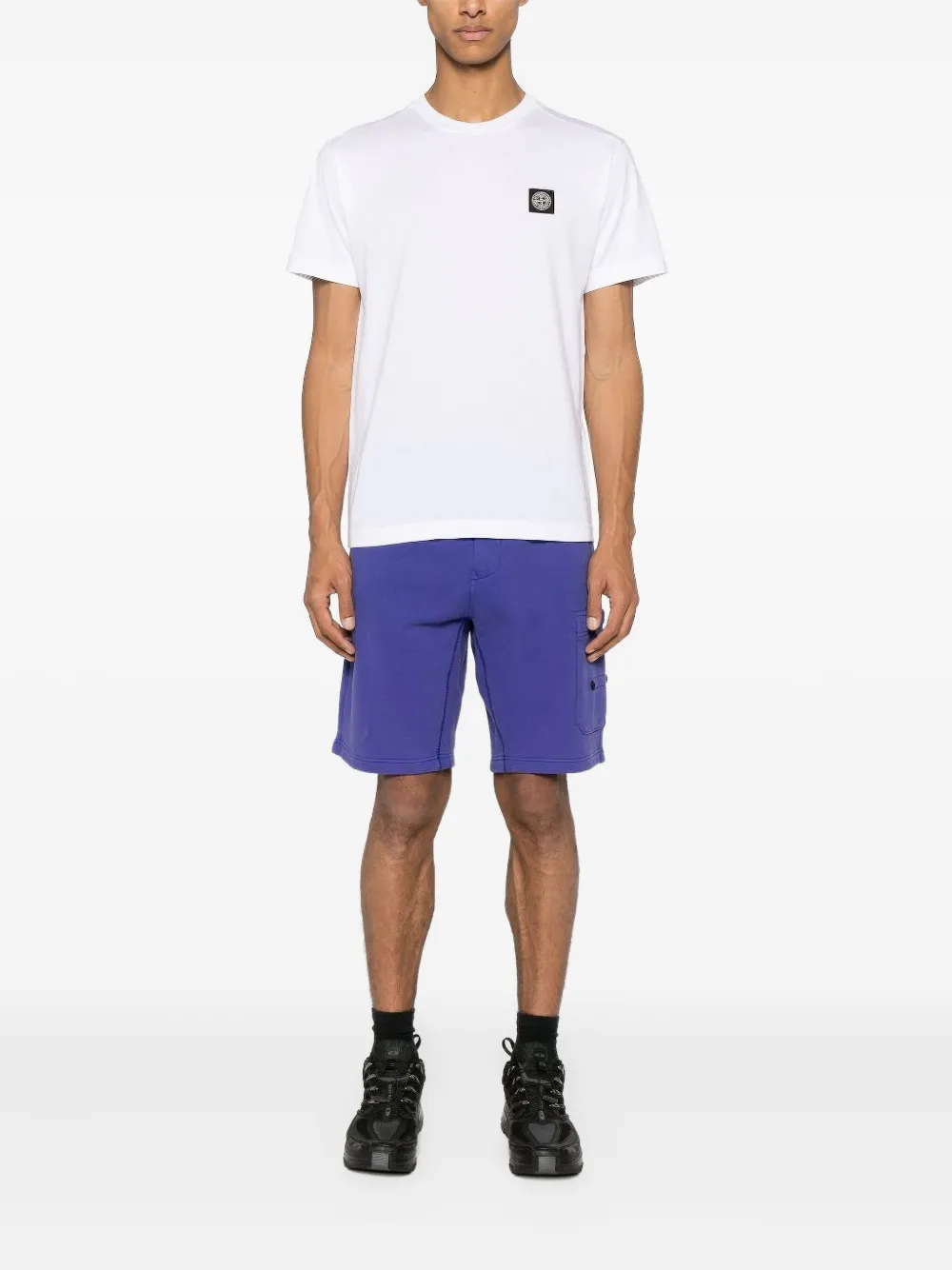 Stone Island T-shirt met print Wit