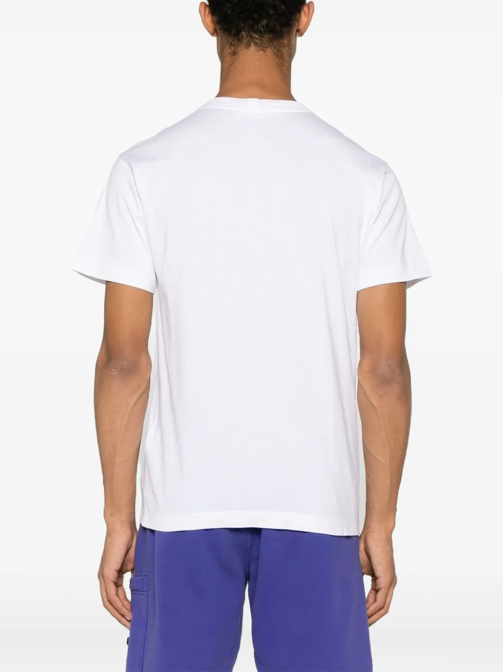 Stone Island T-shirt met print Wit