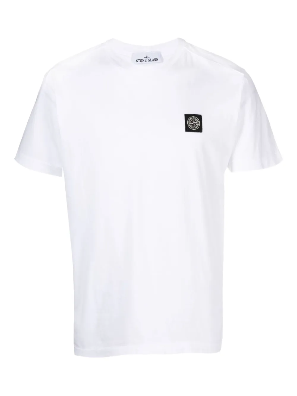 Stone Island T-shirt met print Wit