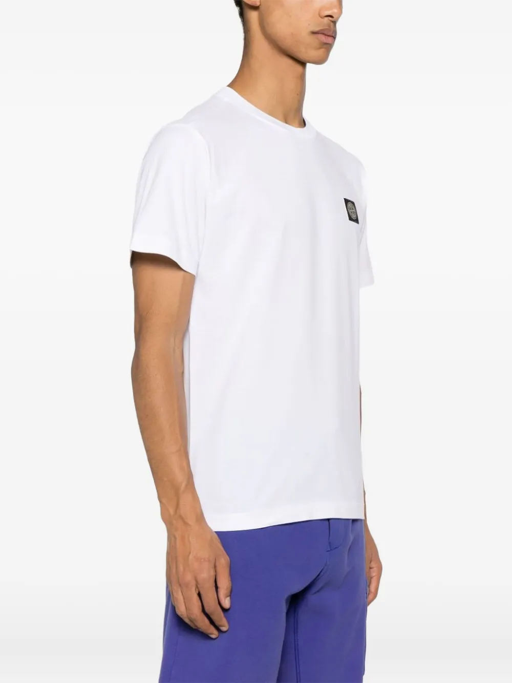 Stone Island T-shirt met print Wit