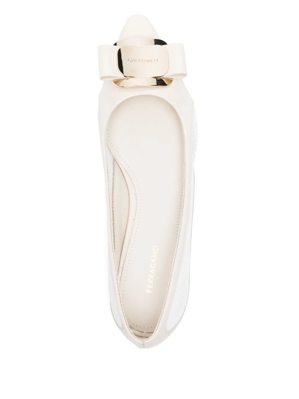 Pre-owned Ferragamo Zea Ballet Flats