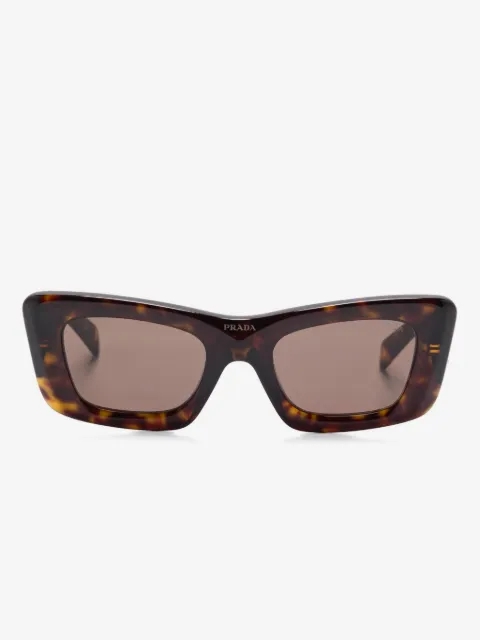 Prada Pre-Owned lentes de sol con logo triangular