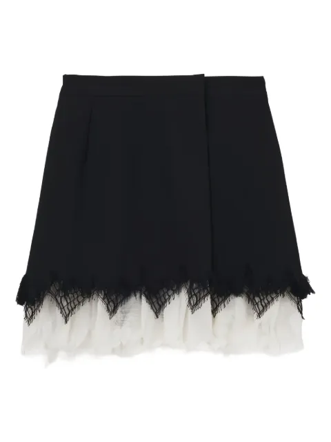 Alexander McQueen wool A-line skirt