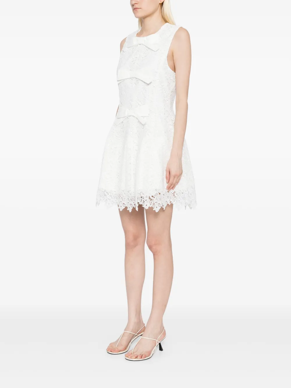HILL HOUSE HOME Blythe jurk met strik Wit