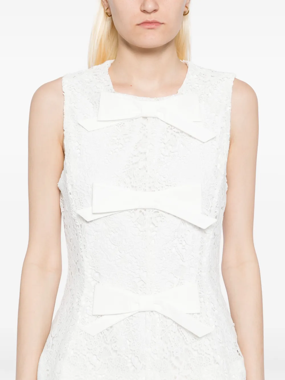HILL HOUSE HOME Blythe jurk met strik Wit