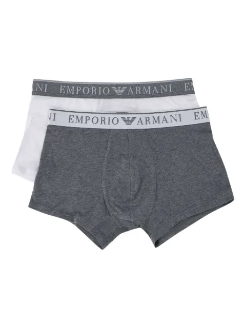 Emporio Armani set de  dos bóxeres con logo en la pretina