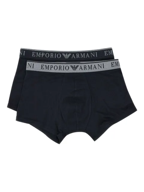 Emporio Armani set de  dos bóxeres con logo en la pretina