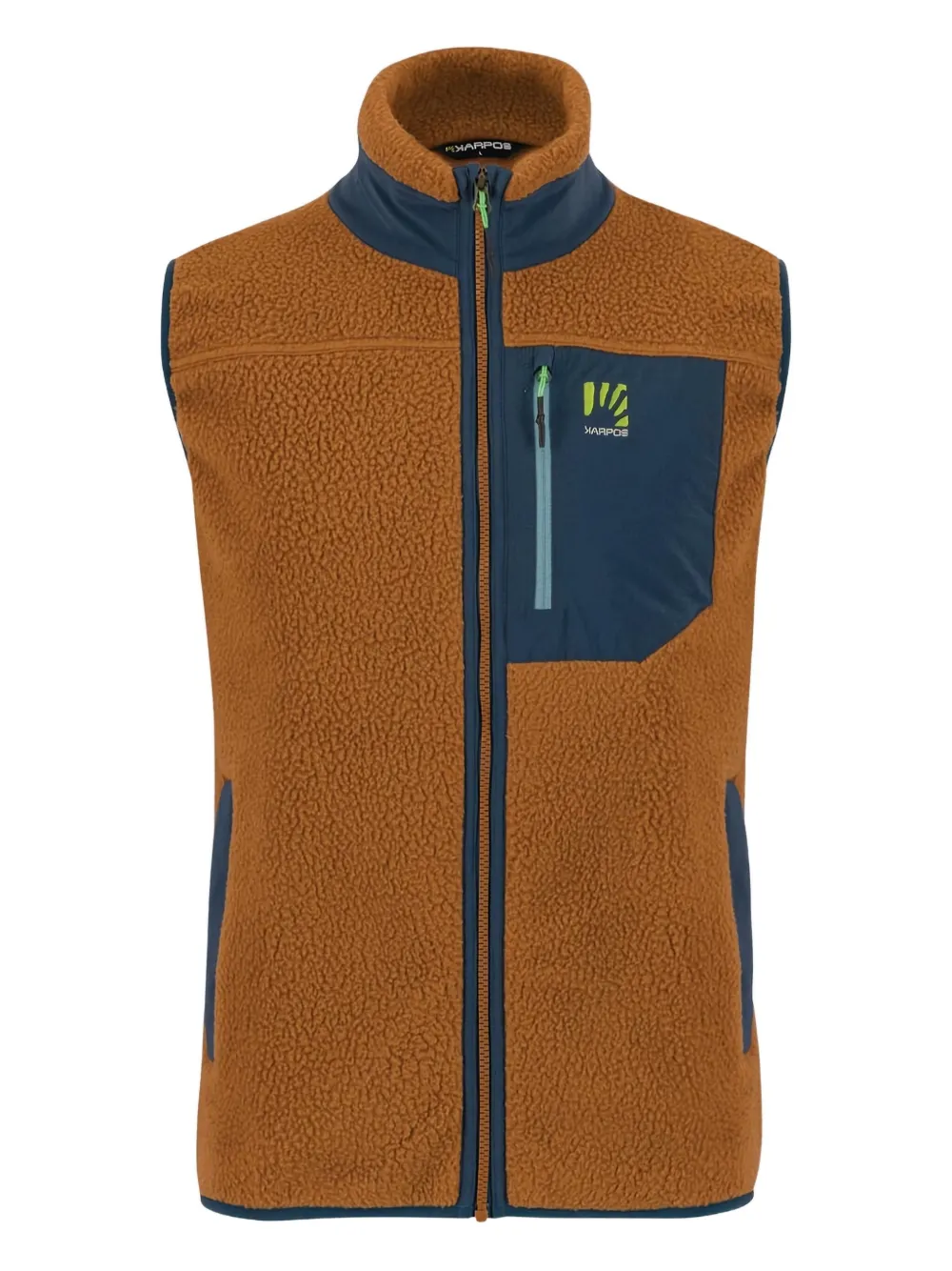KARPOS fleece zip-up gilet - ブラウン KARPOS fleece zip-up gilet - ブラウン