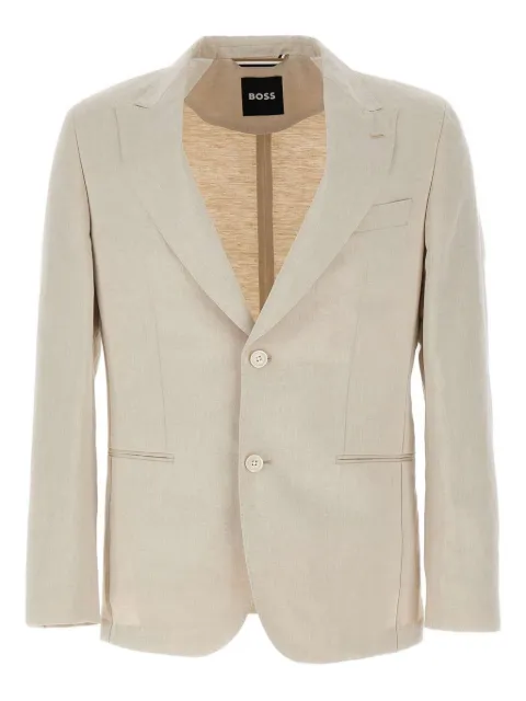 BOSS blazer à simple boutonnage