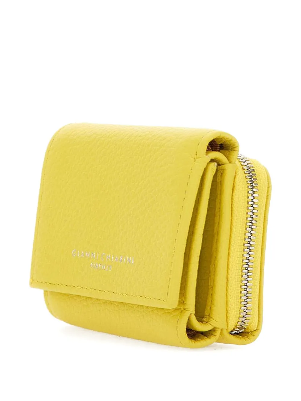 Gianni Chiarini Grain Dollaro Wallet In Yellow