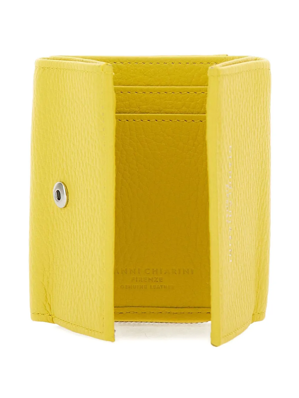 Gianni Chiarini Grain Dollaro Wallet In Yellow