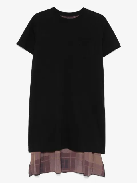 sacai panelled mini dress