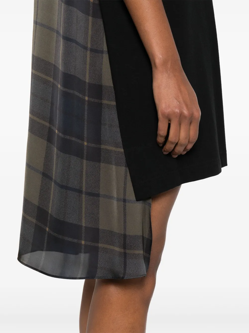 sacai Mini-jurk met vlakken Zwart