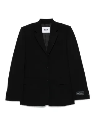 ジャケット MSGM Women Outer 3641MDG18247100 99 Black MSGM Blazers for Women - Shop on FARFETCH