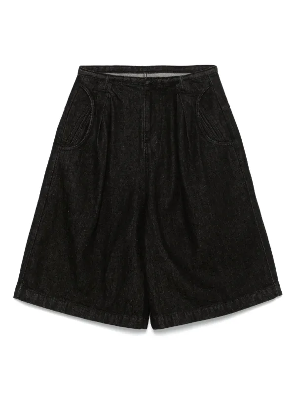 Ader Error デニムショーツ | ブラック | FARFETCH JP