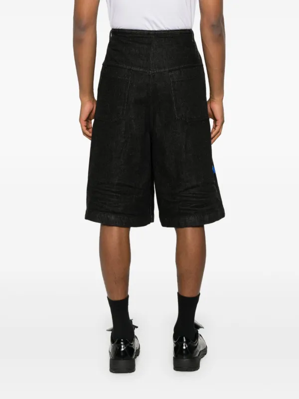 Ader Error デニムショーツ | ブラック | FARFETCH JP