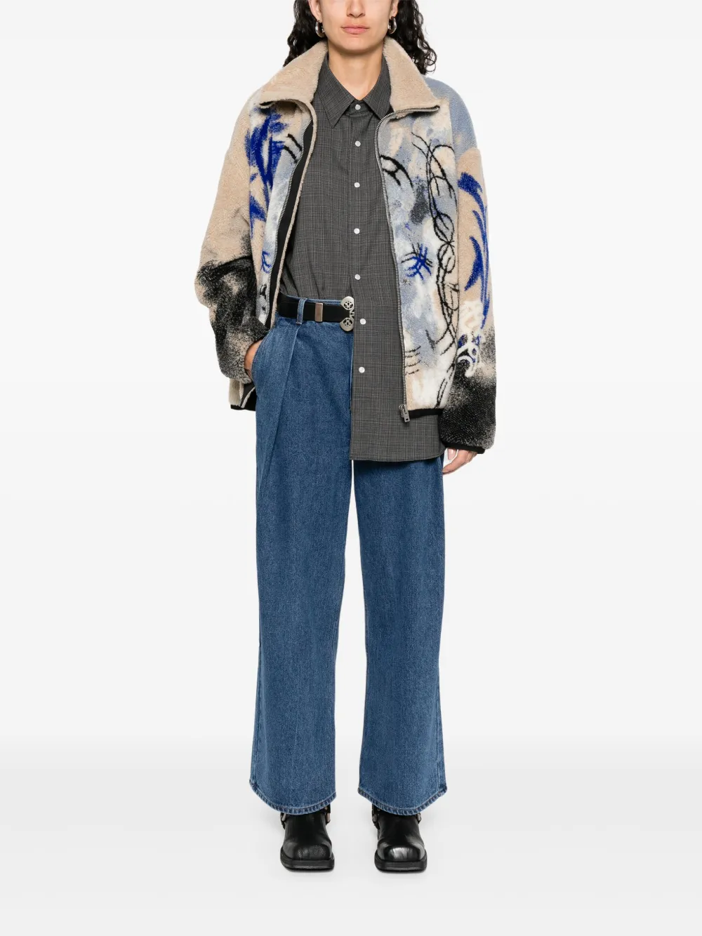 ADER ERROR LOGO-PATCH JEANS