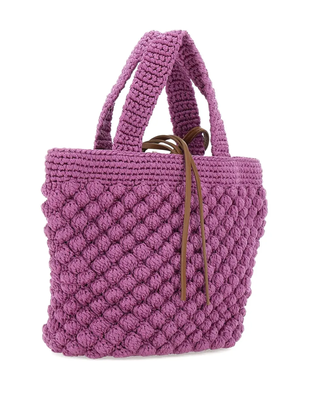 GIANNI CHIARINI Gehaakte shopper Roze