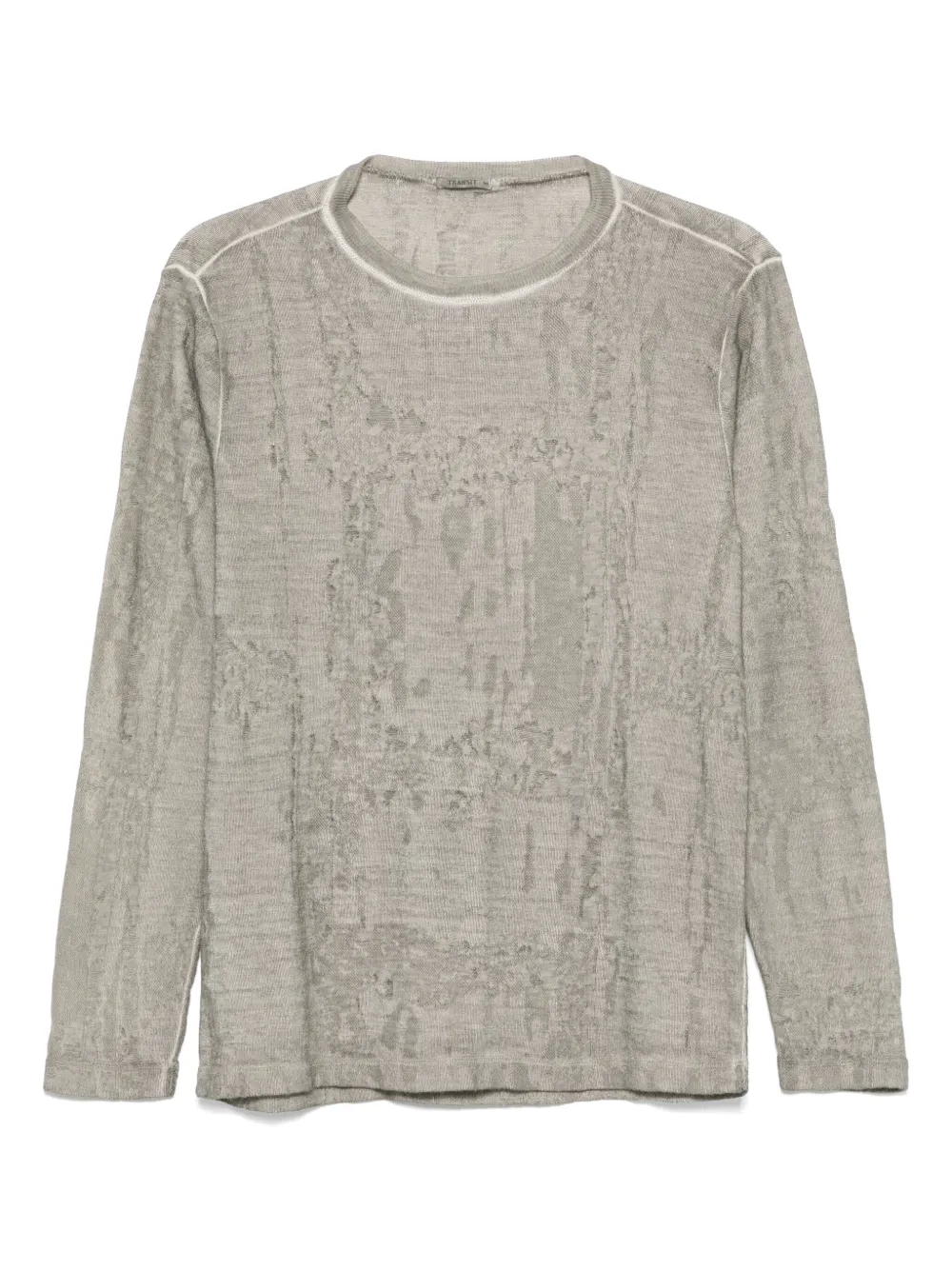 Transit jacquard sweater Grijs