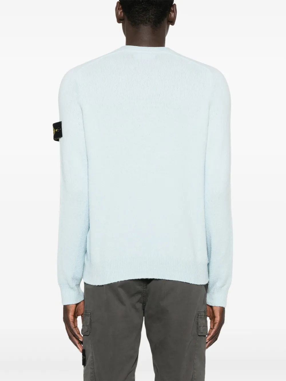 Stone Island Trui met Compass-logopatch Blauw