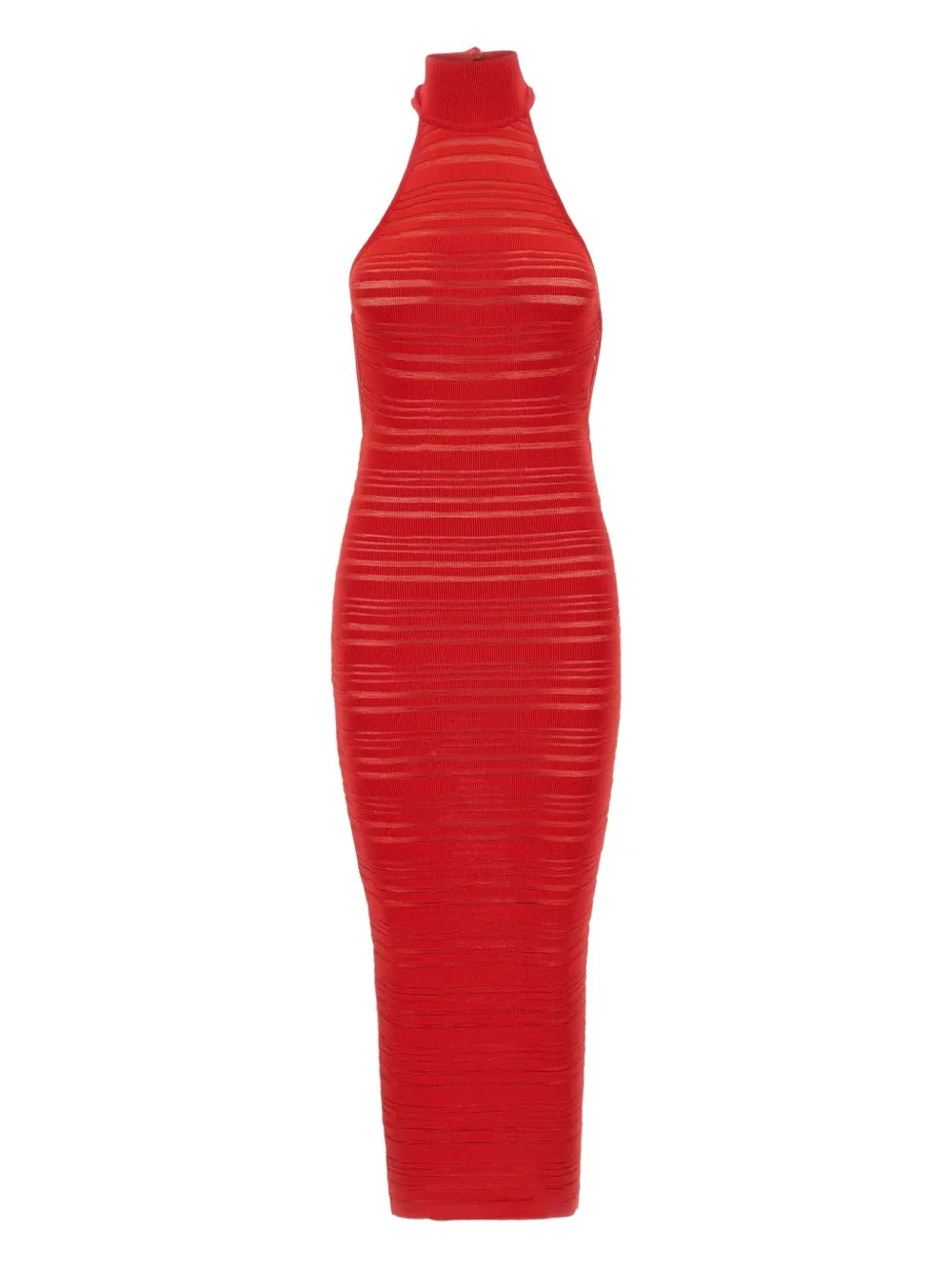 ANDREĀDAMO robe à rayures | rouge | Image 1
