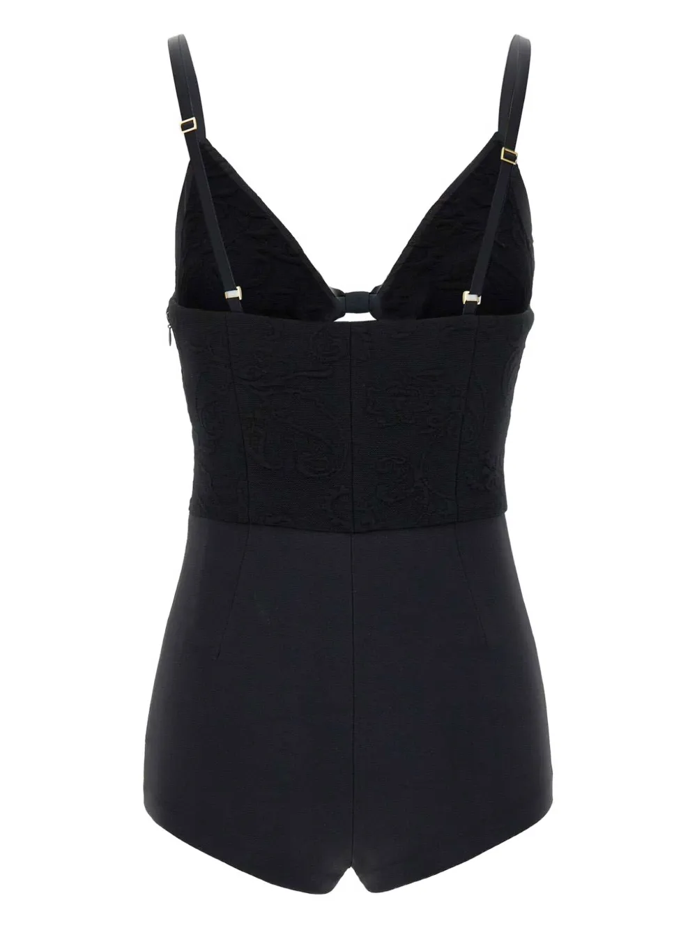 Elisabetta Franchi Stretch playsuit Zwart