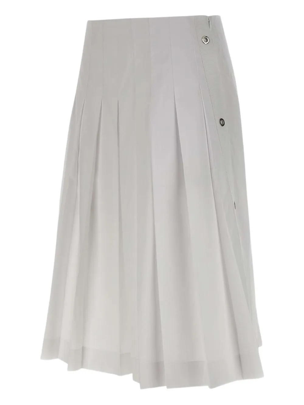 Shop Iceberg Cotton Pleated Skirt In White