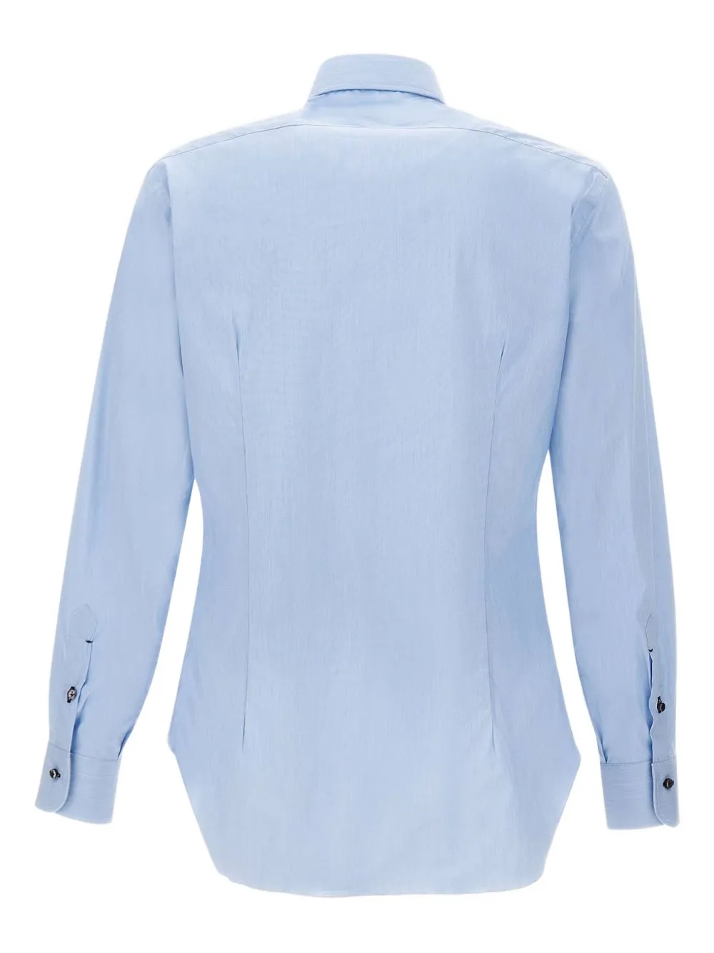 Barba Overhemd van katoenblend Blauw