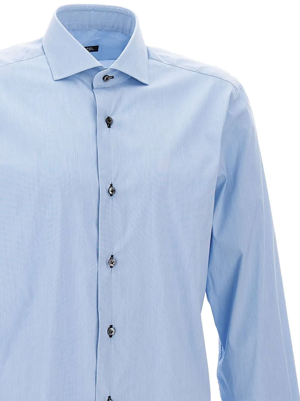 Barba Overhemd van katoenblend Blauw