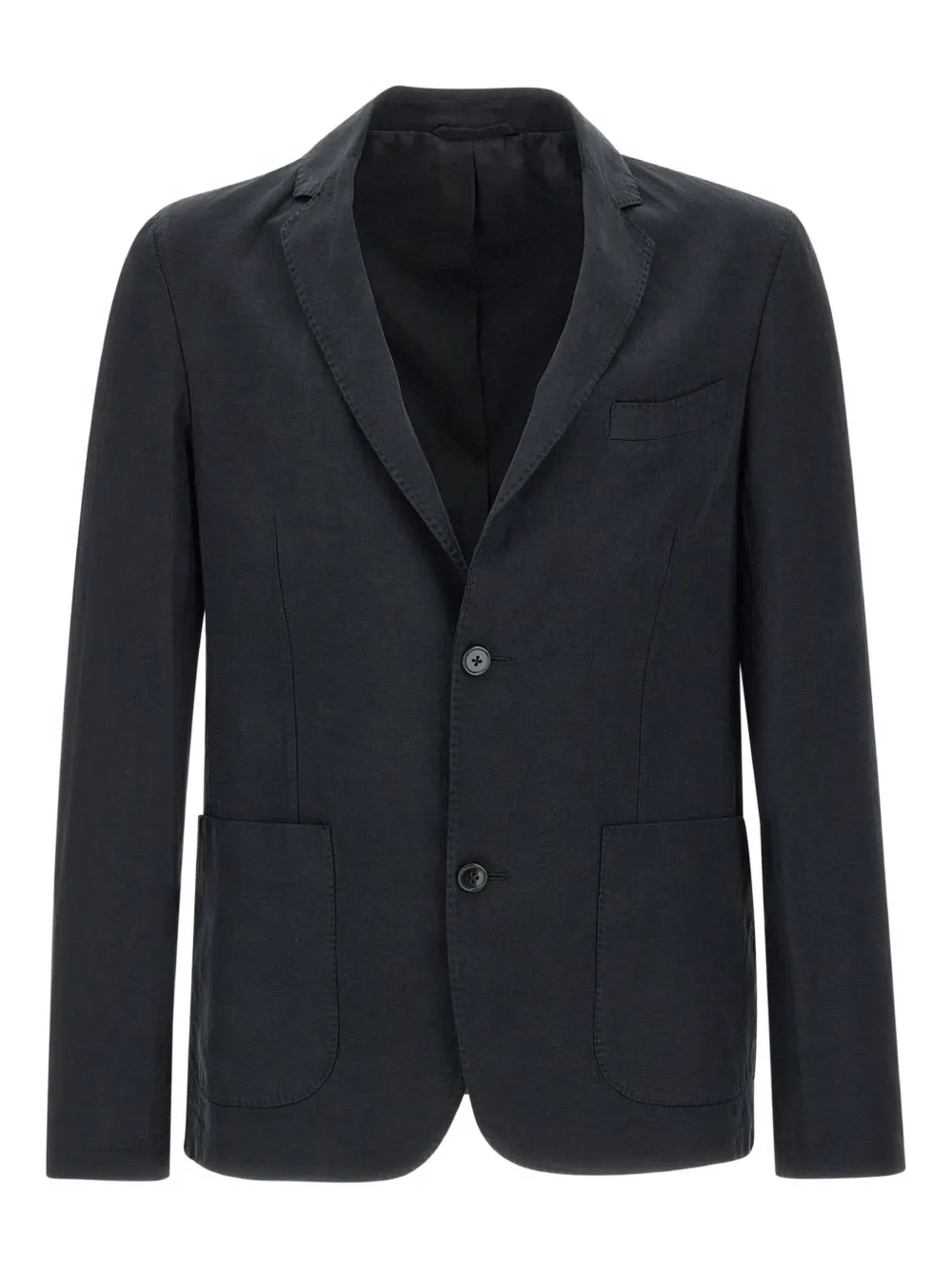 Officine Generale Nehemiah blazer met enkele rij knopen Zwart